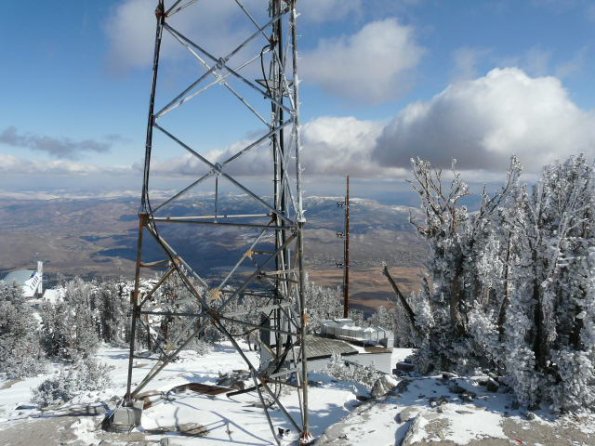 Snow covered Mt.